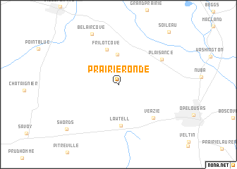 map of Prairie Ronde