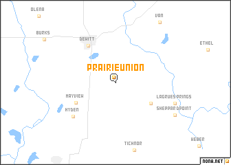 map of Prairie Union