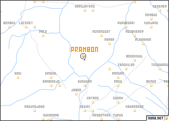map of Prambon