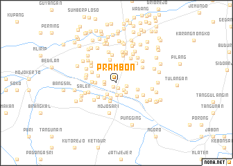 map of Prambon