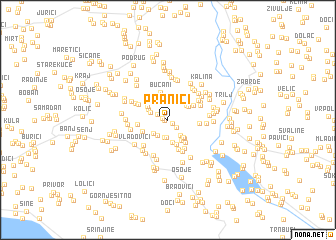 map of Pranići