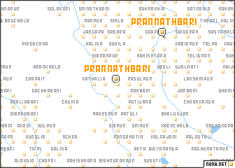map of Prānnāthbāri