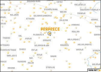 map of Prapreče