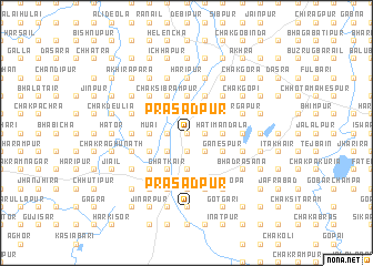 map of Prasādpur