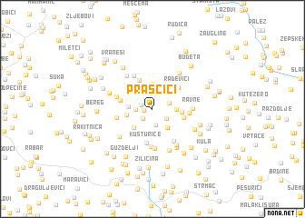 map of Praščići
