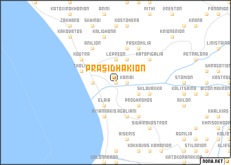 map of Prasidhákion