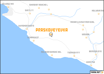 map of Praskoveyevka