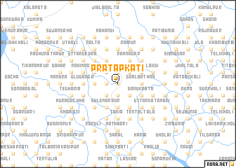 map of Pratāpkāti