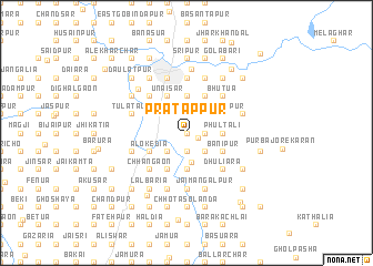 map of Pratāppur