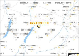 map of Pratoretto