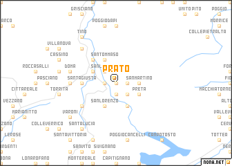 map of Prato