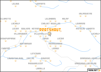 map of Prats-Haut