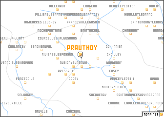 map of Prauthoy