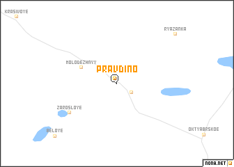 map of Pravdino