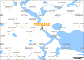 map of Prawdowo