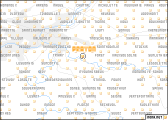 map of Prayon