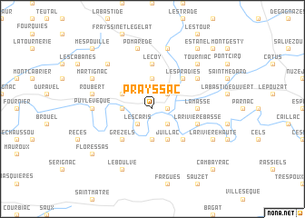 map of Prayssac
