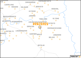 map of Prazeres