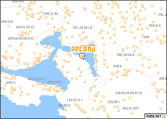 map of Prčanj