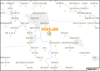 map of Preajba