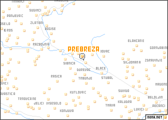 map of Prebreza