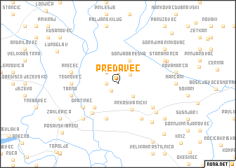 map of Predavec