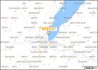 map of Pregny