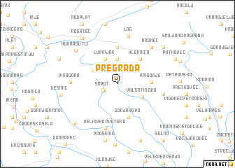 map of Pregrada