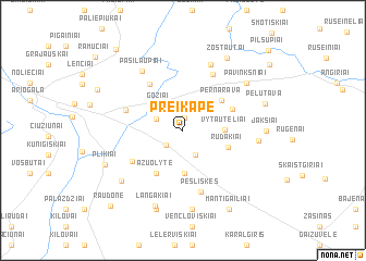 map of Preikapė