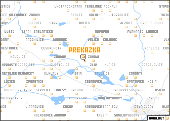 map of Překážka