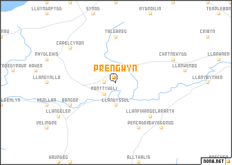 map of Pren-gwyn