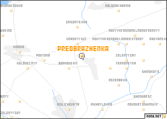 map of Preobrazhenka
