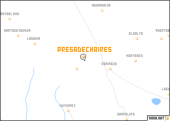 map of Presa de Chaires