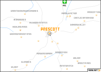 map of Prescott