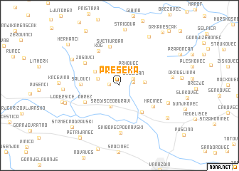 map of Preseka