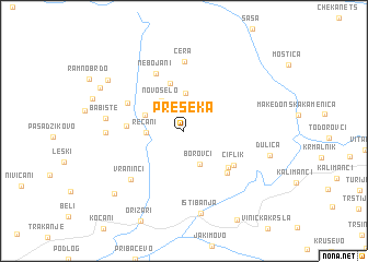map of Preseka