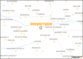 map of Presnetsovo