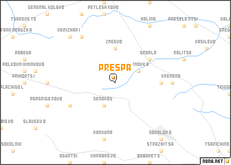 map of Prespa