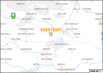 map of Prestbury
