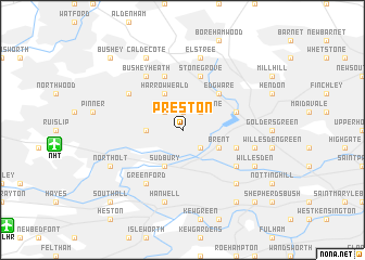 map of Preston