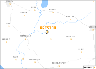 map of Preston