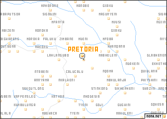 map of Pretoria