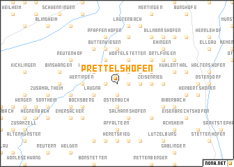 map of Prettelshofen