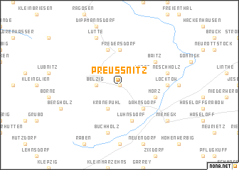 map of Preußnitz