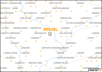map of Préval