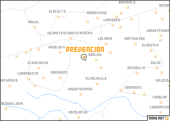 map of Prevención