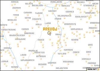 map of Prevoj