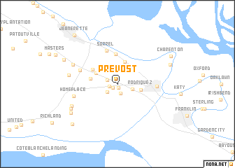 map of Prevost