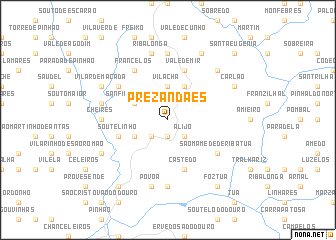 map of Prezandães