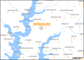 map of Priakakro